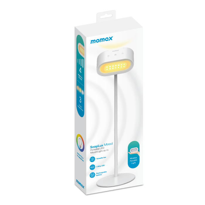 چراغ هوشمند پرتابل مومکس مدل Momax SnapLux Mood Portable LED QL13