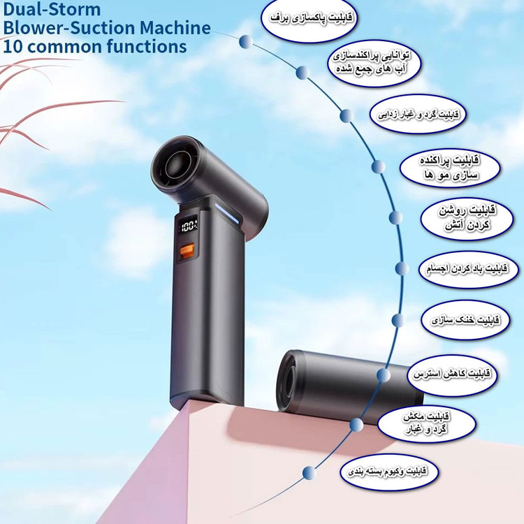 جت فن قدرتمند و شارژی مدل Multi-Function Violent Fan F1