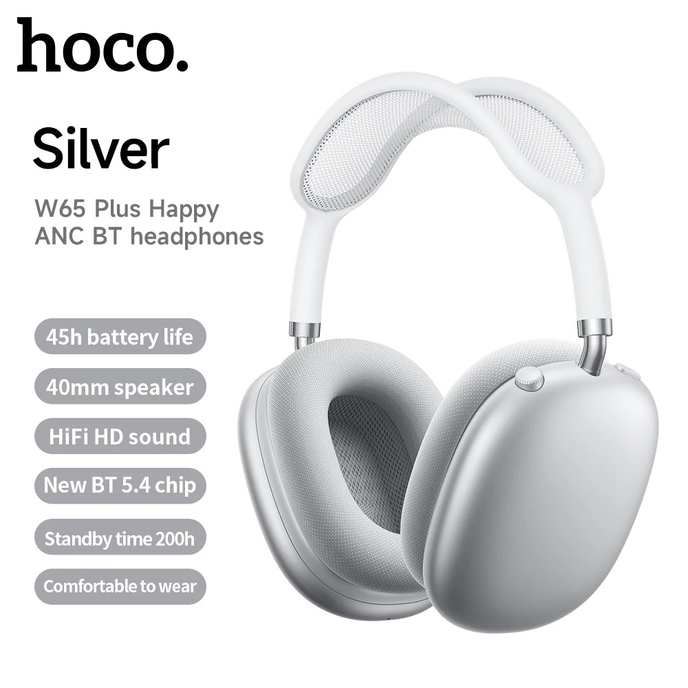 هدفونhoco w65 plus ANC Noise Cancellation
