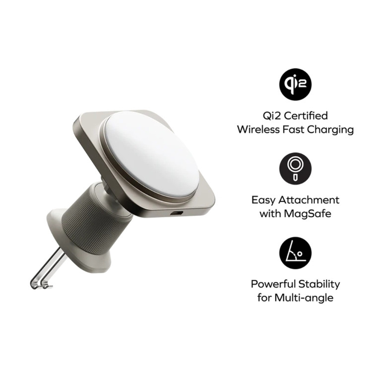 هولدر مگنتی و شارژر وایرلس مومکس Q2.Mag Mount 15W