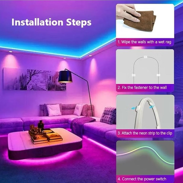 ریسه نئون RGB ۳ متر Axiom