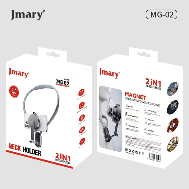 هولدر گردنی موبایل Jmary MG02 – نگهدارنده مغناطیسی بدون نیاز به دست