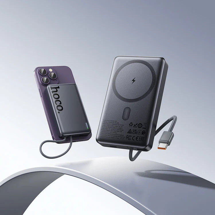 پاوربانک مغناطیسی هوکو مدل Q44 – ظرفیت 10000 mAh با شارژ سریع 20W و شارژ بیسیم