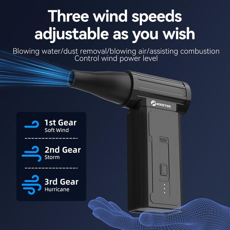 جت فن شارژی Booster مدل W01 – دمنده و مکنده ۱۳۰,۰۰۰ RPM