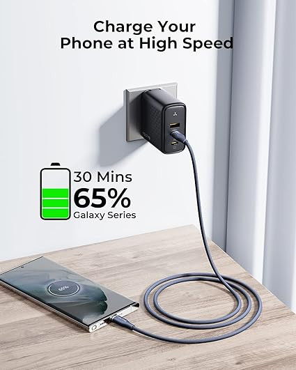 کابل شارژ ولتمی مدل Voltme Powerlink Rugg Double Nylon Cable Type C to Type C 3A / 1M (60W) Black