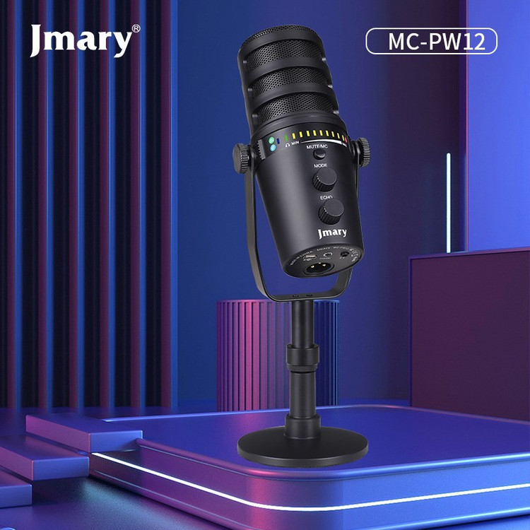 میکروفون جی ماری مدل MC-PW12 حرفه ای با قابلیت چرخش ۳۶۰ درجه