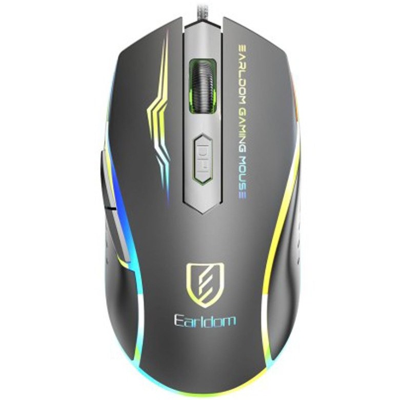 ماوس گیمینگ ارلدام مدل ET-KM12 با سیم ۶ کلید RGB