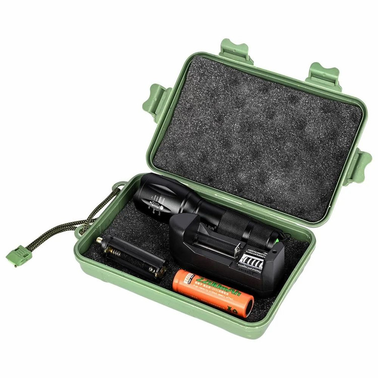 چراغ قوه تاکتیکال شارژی زومدار LED مدل Zoom Flashlight