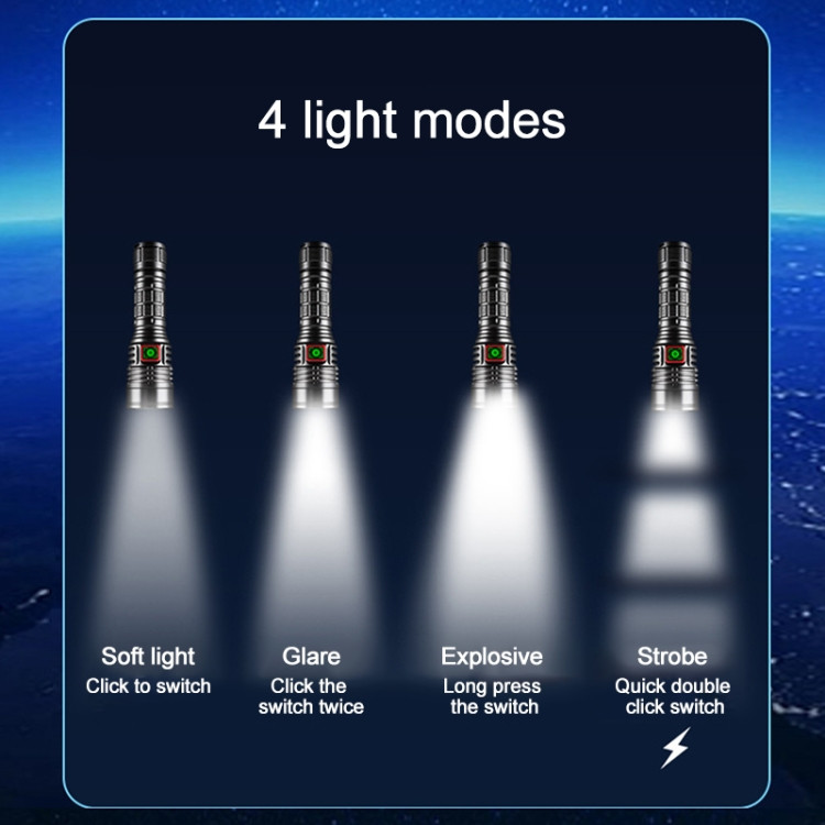چراغ قوه شارژی 55 LED مدل W5203-1