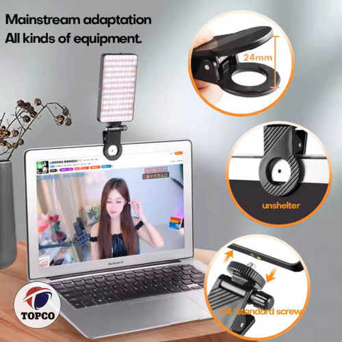 نور LED مگنتی موبایل و دوربین مدل M19 سهرنگ