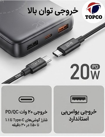 پاوربانک مک سیف وایرلس 10000mAh برند Vyvylabs