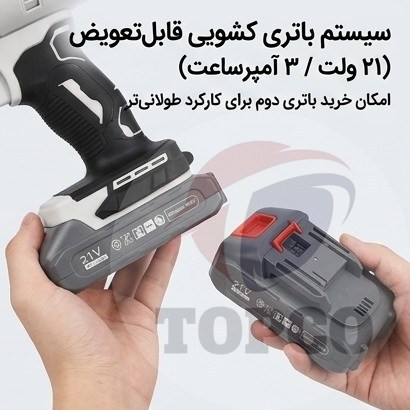 جت فن صنعتی شارژی ایکساینبیک - باتری 21 ولت 3 آمپرساعت