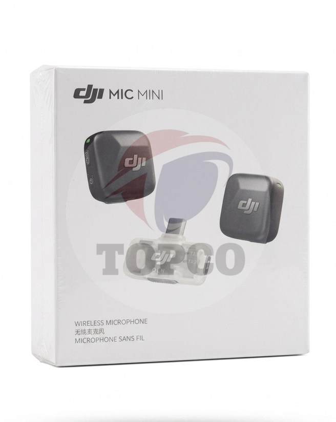 میکروفن بی سیم دی جی آی مدل DJI-mic-mini-transmitter-2TX با درگاه اتصال USB Type-C