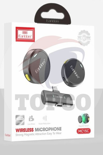 میکروفن یقهای ارلدام مدل MC15C بیسیم با درگاه USB-C