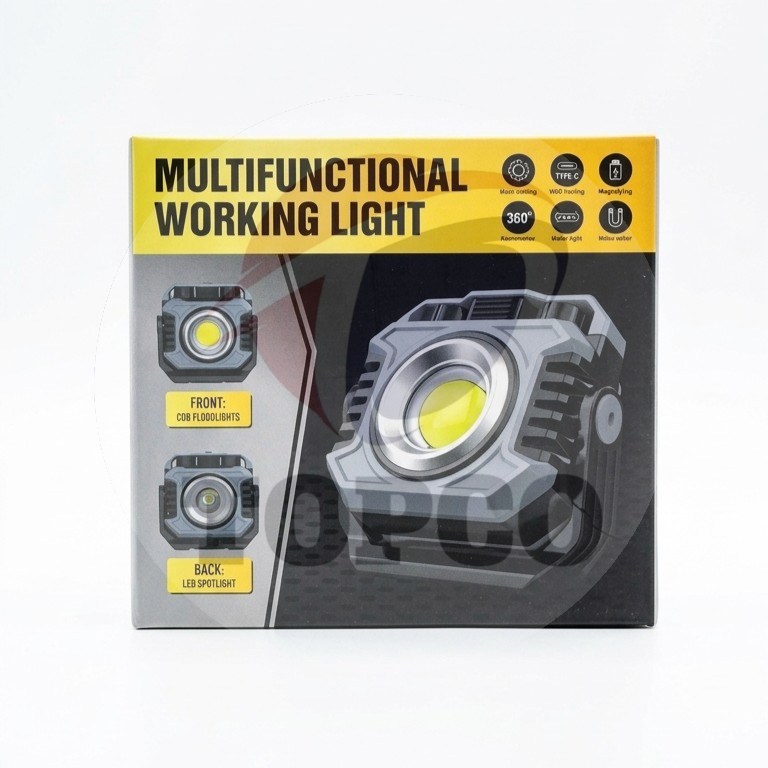 نورافکن چندکاره شارژی COB مدل Multifunctional Working Light