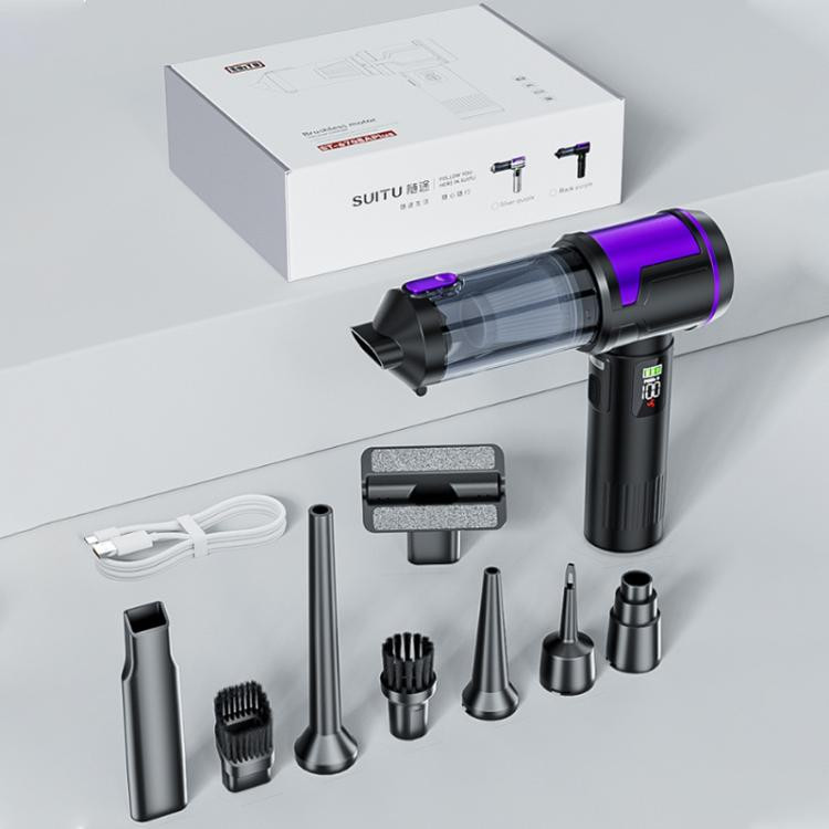 جارو شارژی دستی خودرو سویی تو مدل ST-6708APlus Max با موتور براشلس
